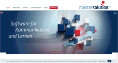 Desktop Screenshot of mastersolution.de
